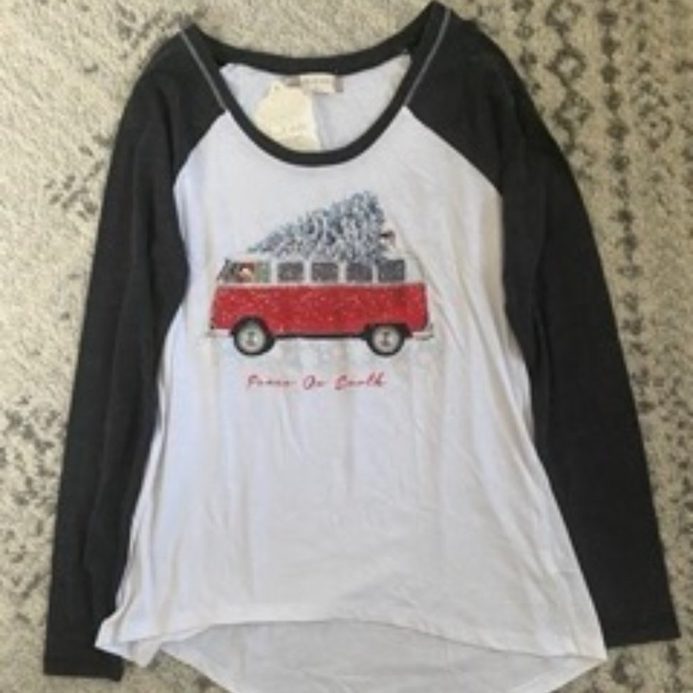 NWT - Altar'd State Long Sleeve Holiday Shirt (S)